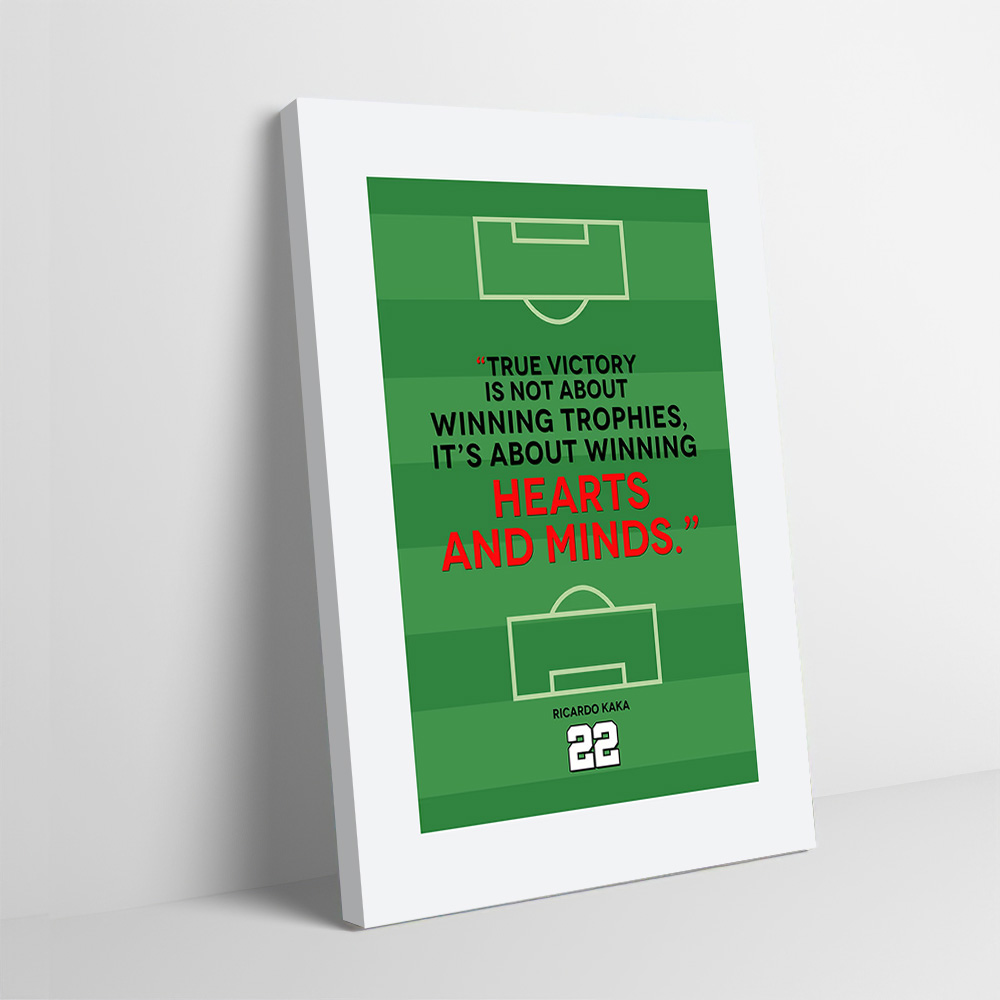 Home Decor Quotes On Wall - Ricardo Kaka Quote on Soccer Field