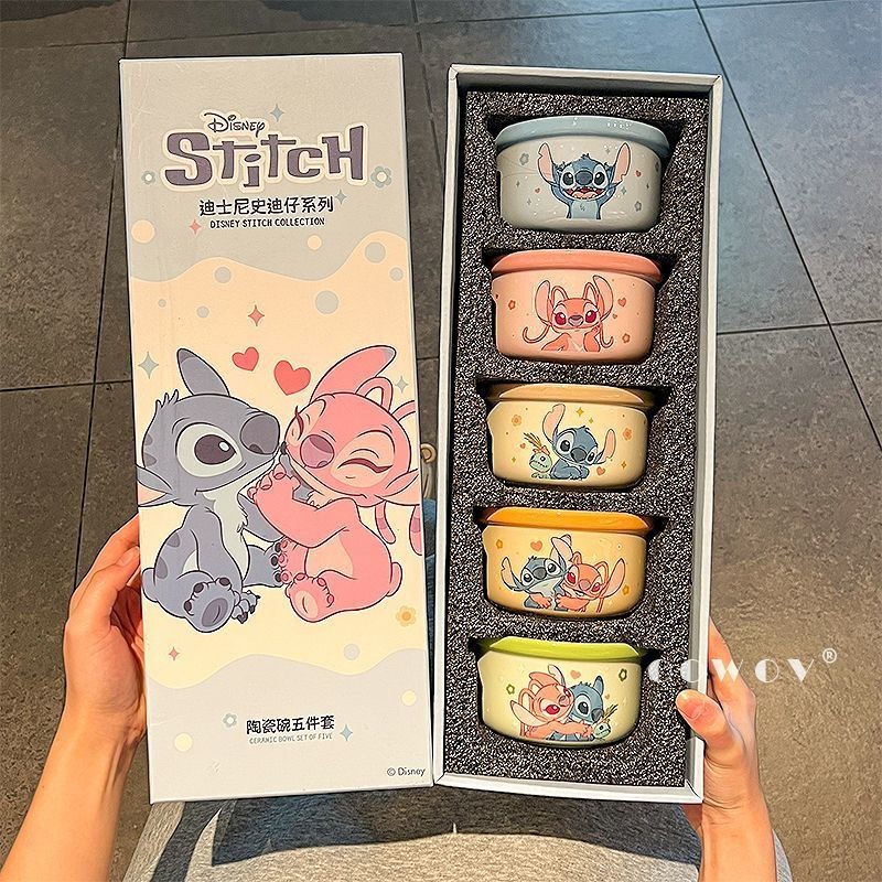 Home Decor Disney - Stitch Ceramic Bowls Household High-temperature Rice