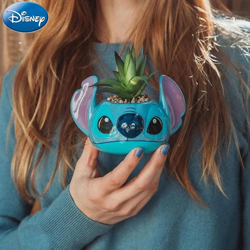 Home Decor Disney - Disney Stitch Decorations Cute Cartoon Succulent