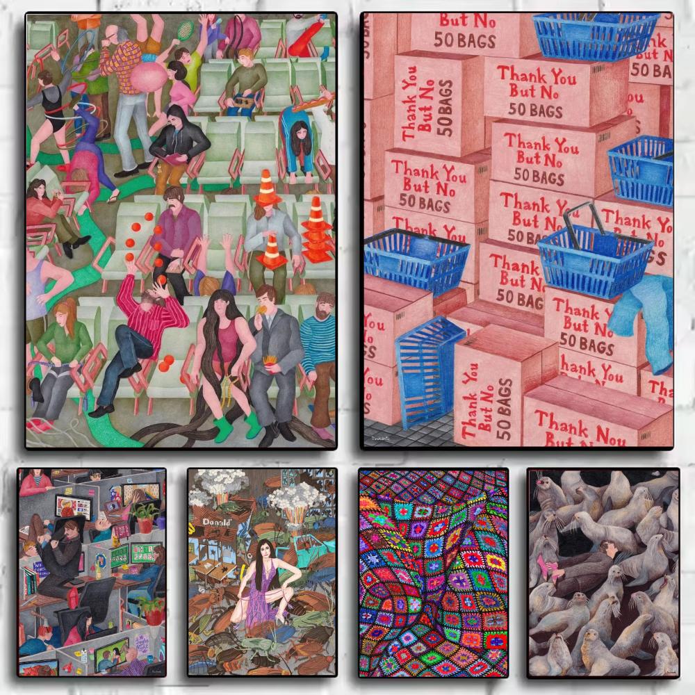 Home Decor Japandi Style - Japandi style Daukante Abstract life Poster