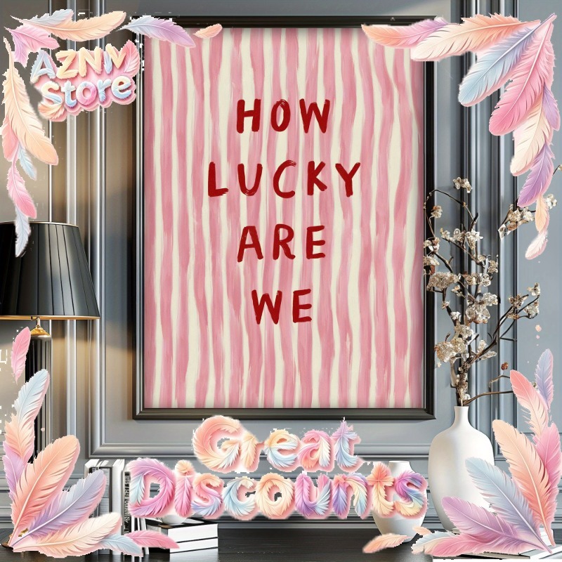 Home Decor How To - 2026 How Lucky We Are Canvas