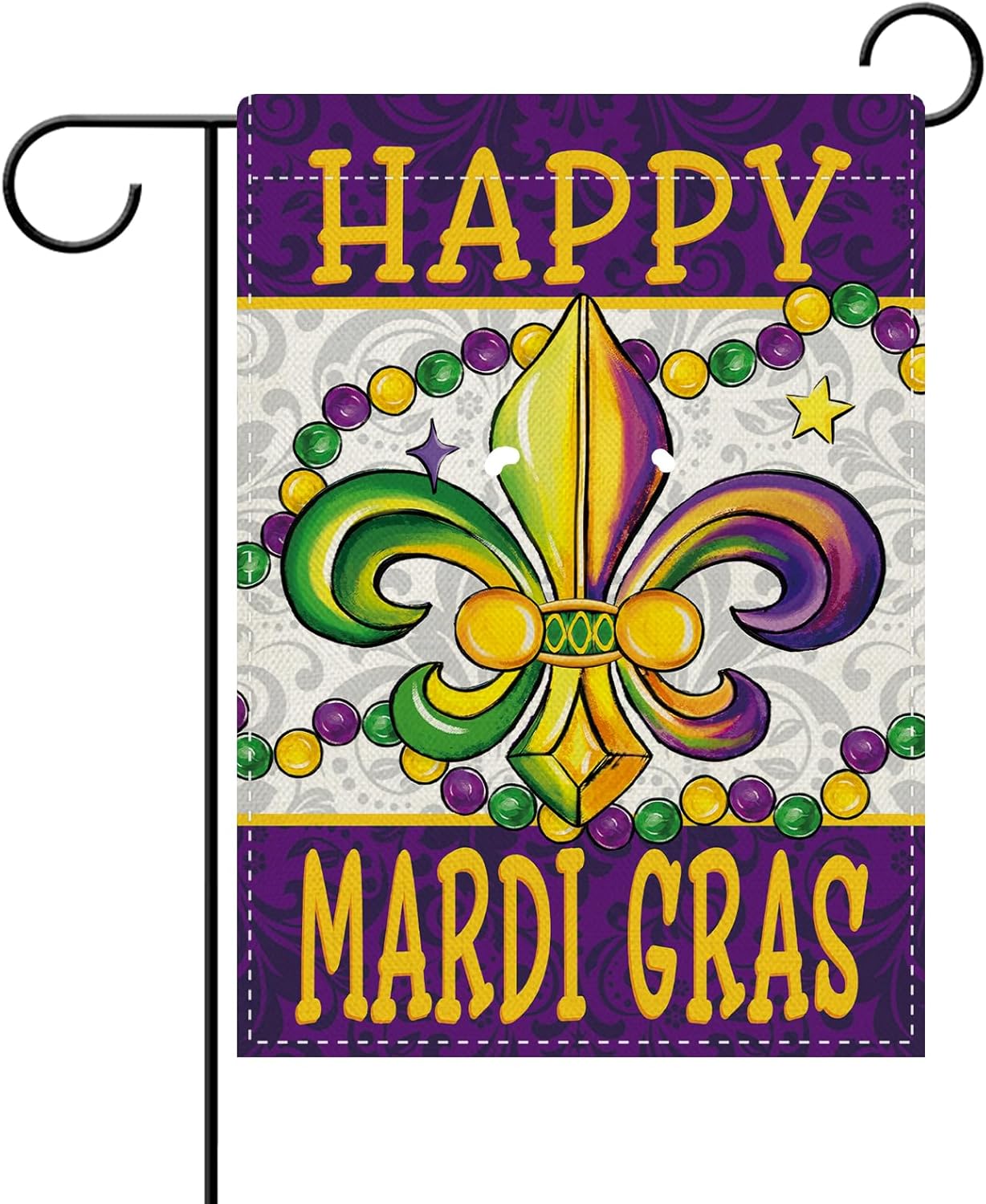 Home Decor New Orleans - Dyrenson Happy Mardi Gras Fleur De