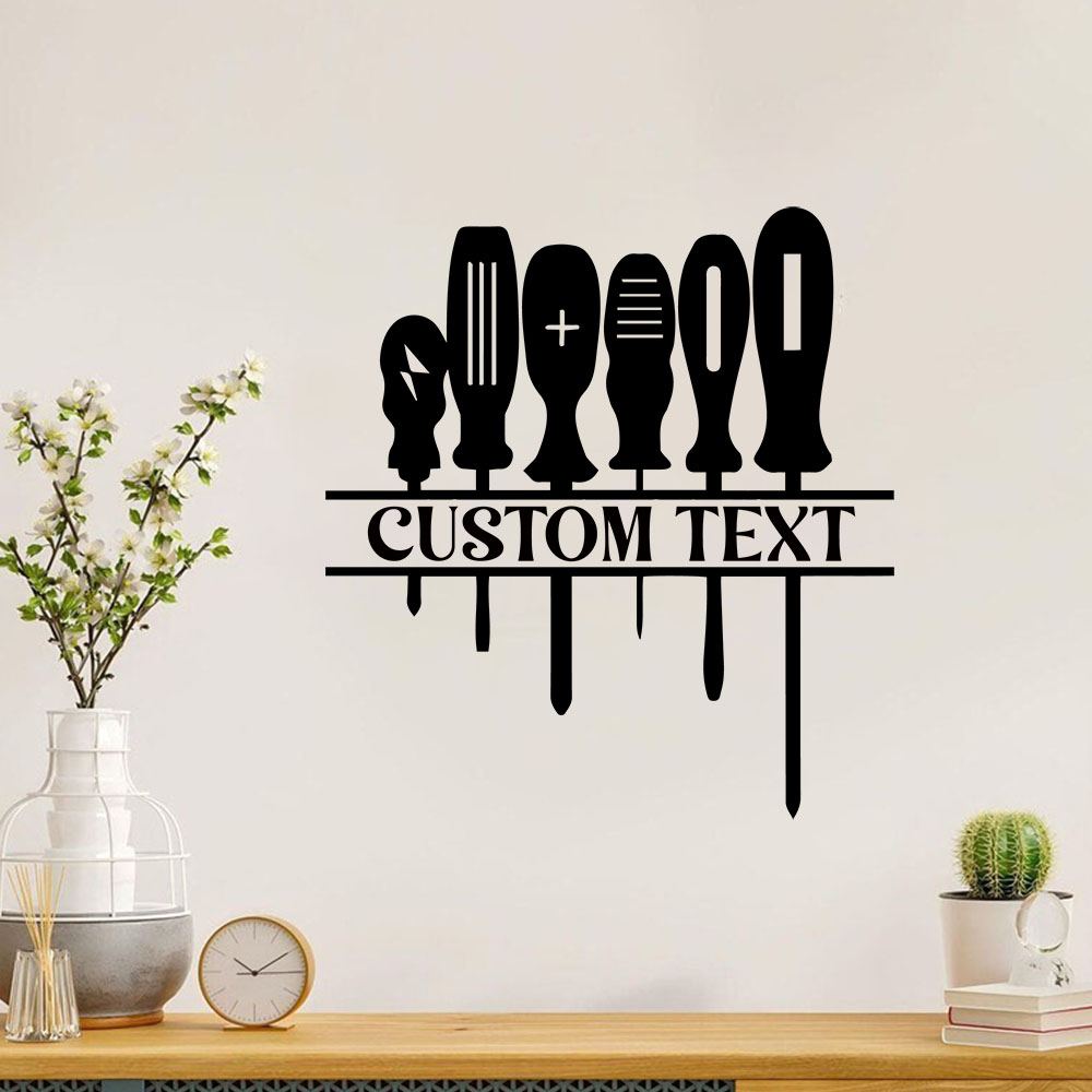 Home Decor Wallpaper - 1PC Creative Repair Tools Personalized Text