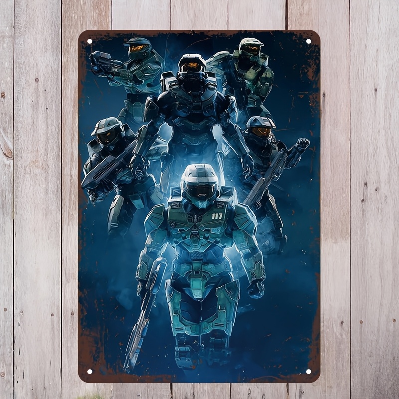 Home Decor Video - Halo-Inspired Metal Wall Art Sign, Vibrant