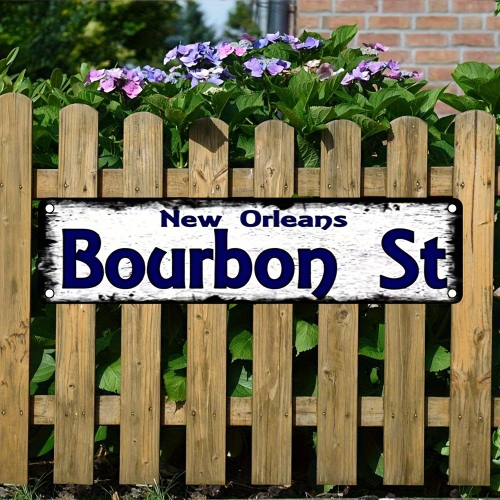 Home Decor New Orleans - Custom Bourbon St New Orleans Metal