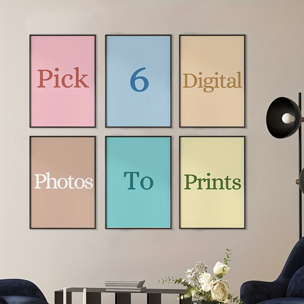 Home Decor Kit - 6pcs/set Personalized Custom Canvas Printing Photo