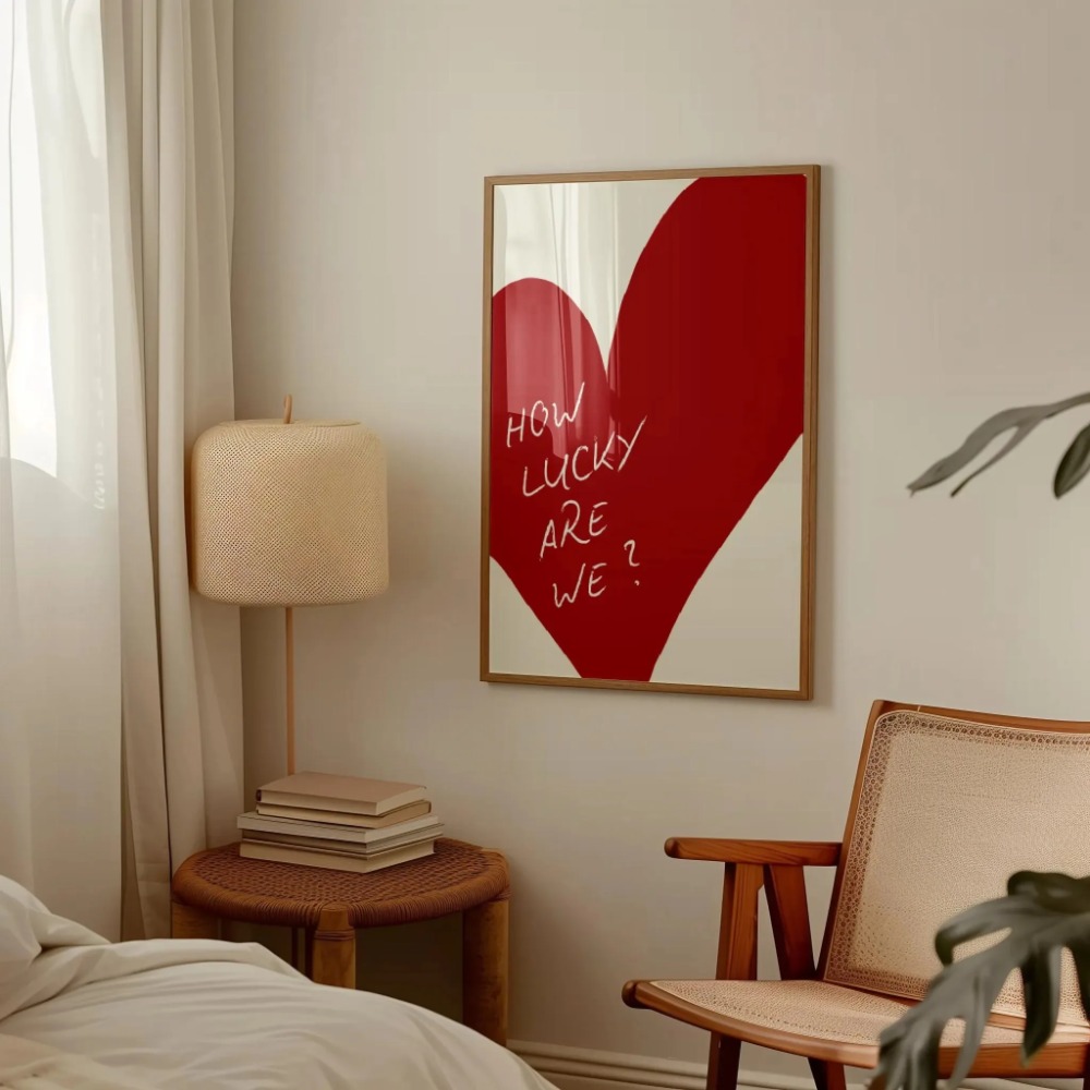 Home Decor How To - How Lucky Are We Pink Red