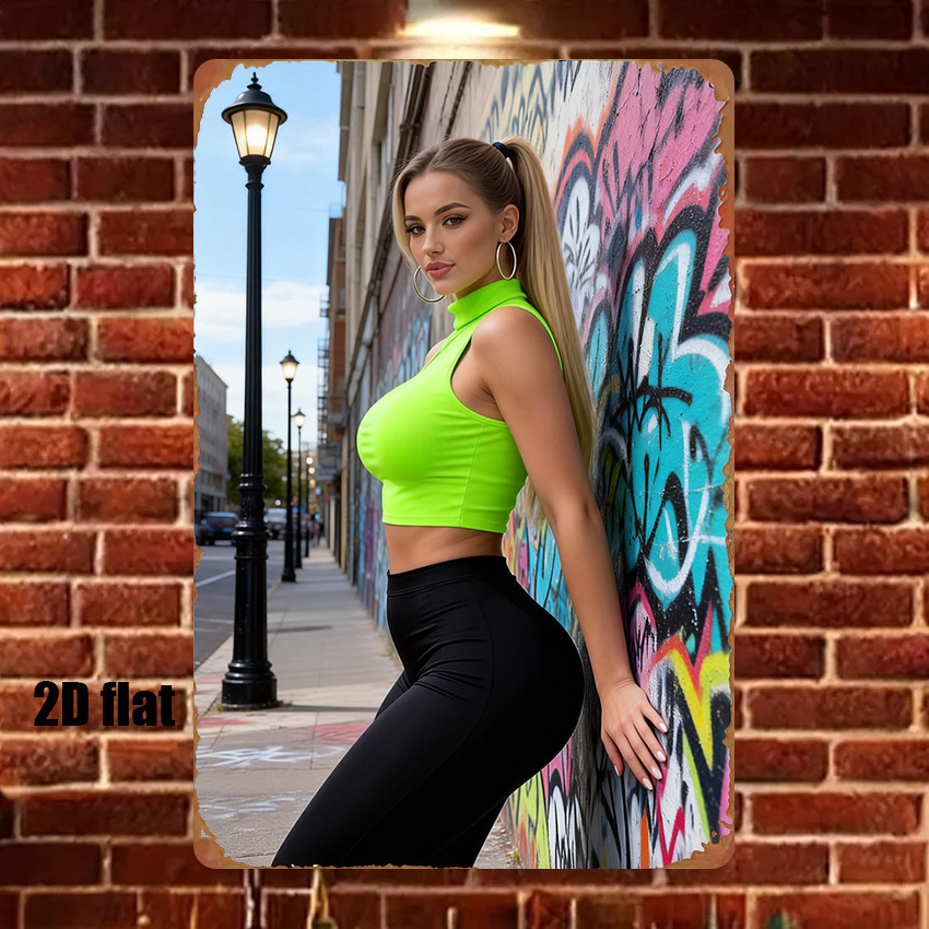 Home Decor Game - 2D Vintage Metal Sign Street Art