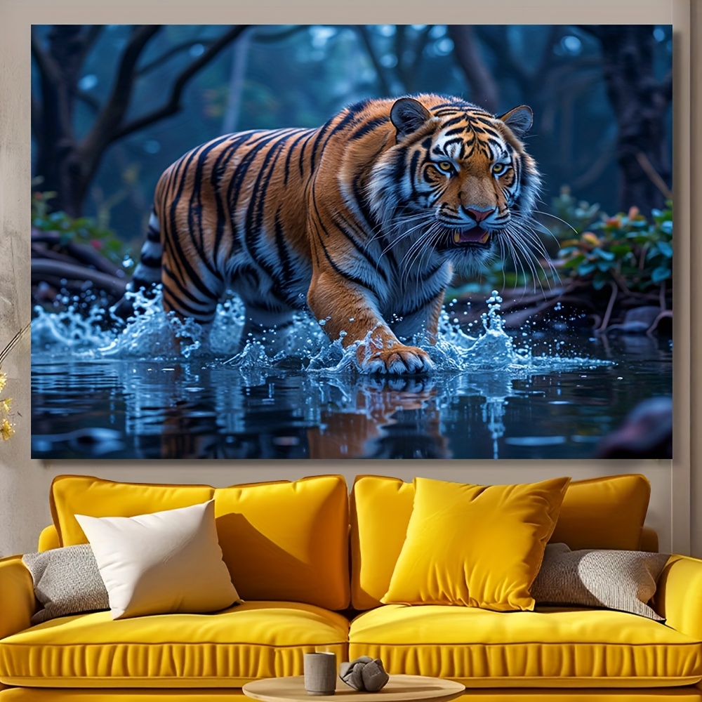 Aesthetic Tapestry - Majestic Tiger Tapestry - Wild Jungle
