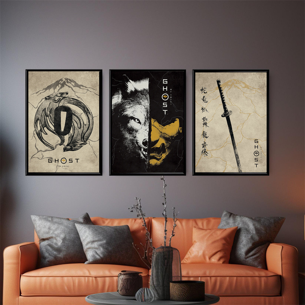 Home Decor Game - Ghost of Yotei Poster Game Retro