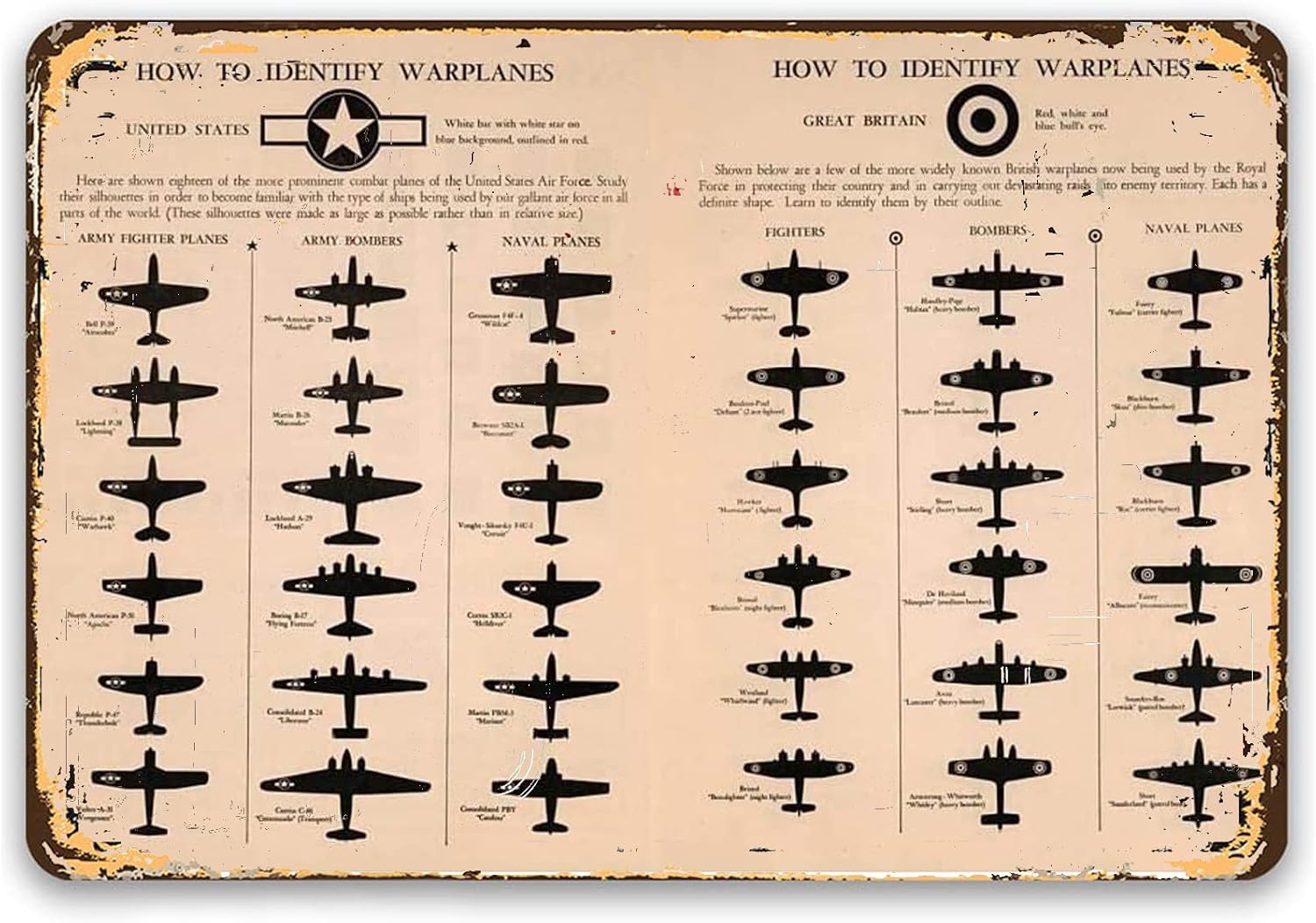 Home Decor How To - Pilot Knowledge Vintage Metal Sign Office