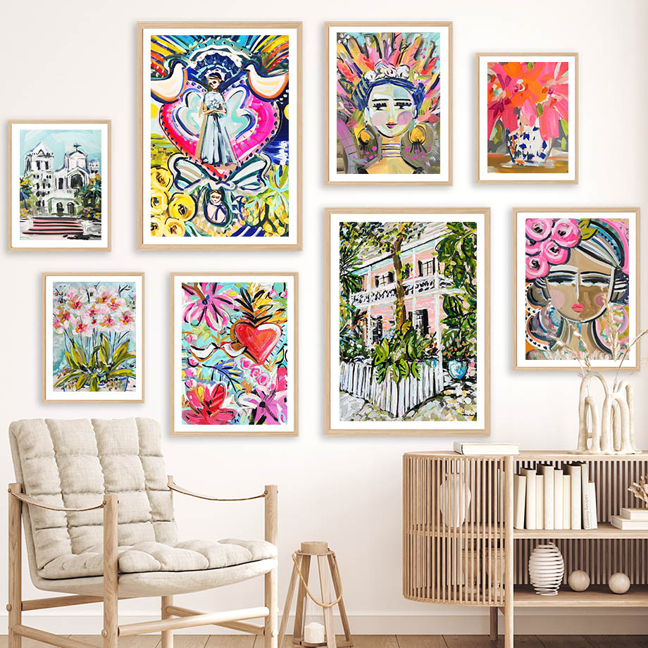 Home Decor New Orleans - Colorful Impressionist Wall Art Inspired Canvas