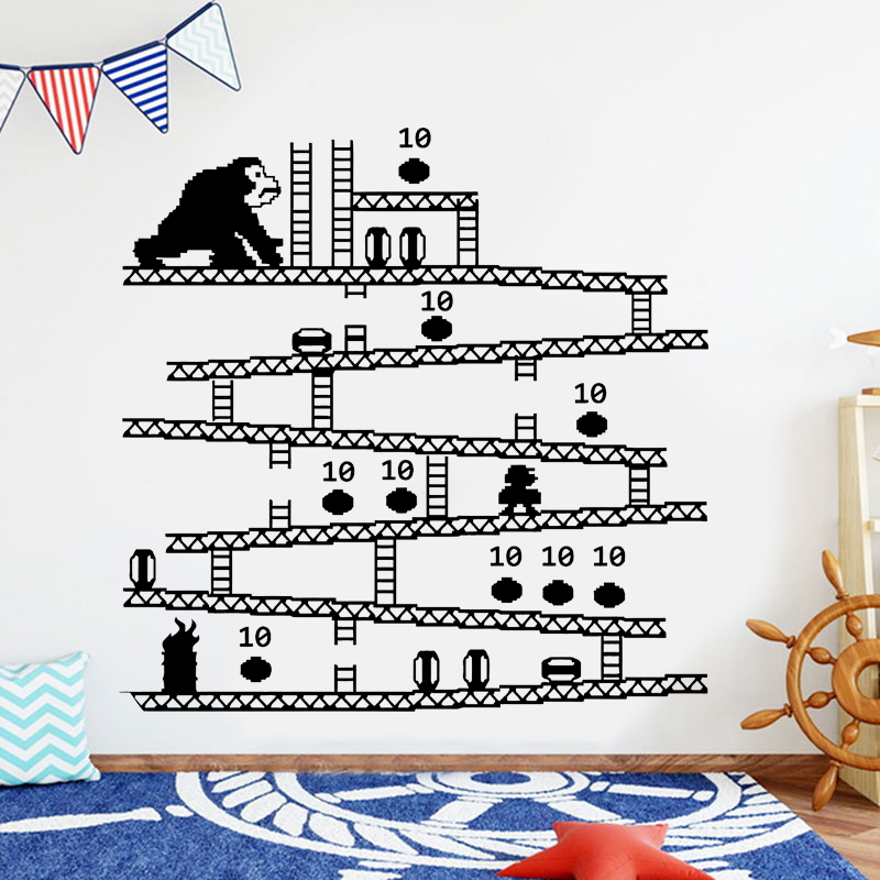 Home Decor Video - Gamer Controller Video Game Wall Sticker