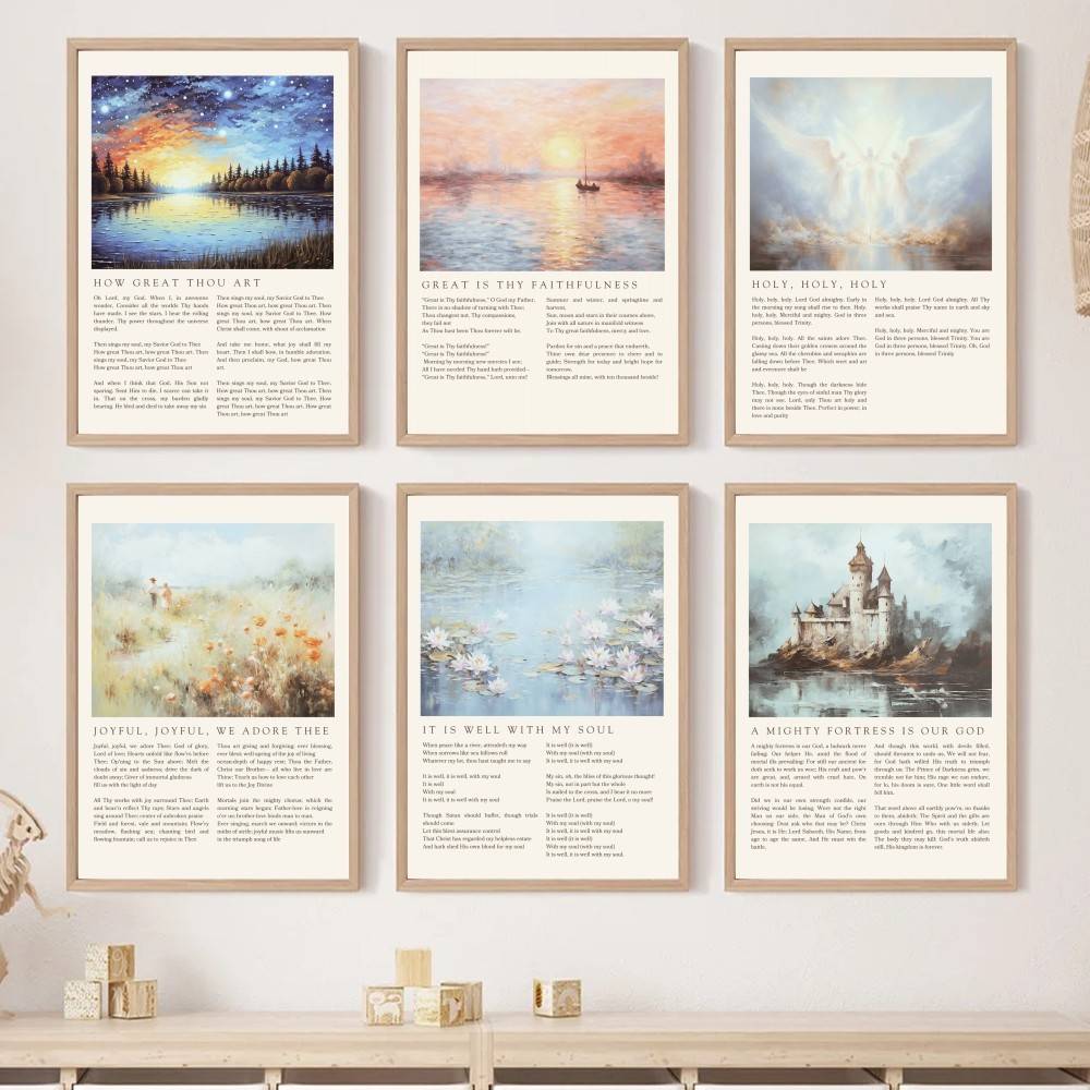 Home Decor How To - Christian Hymn Poster Amazing Grace Old