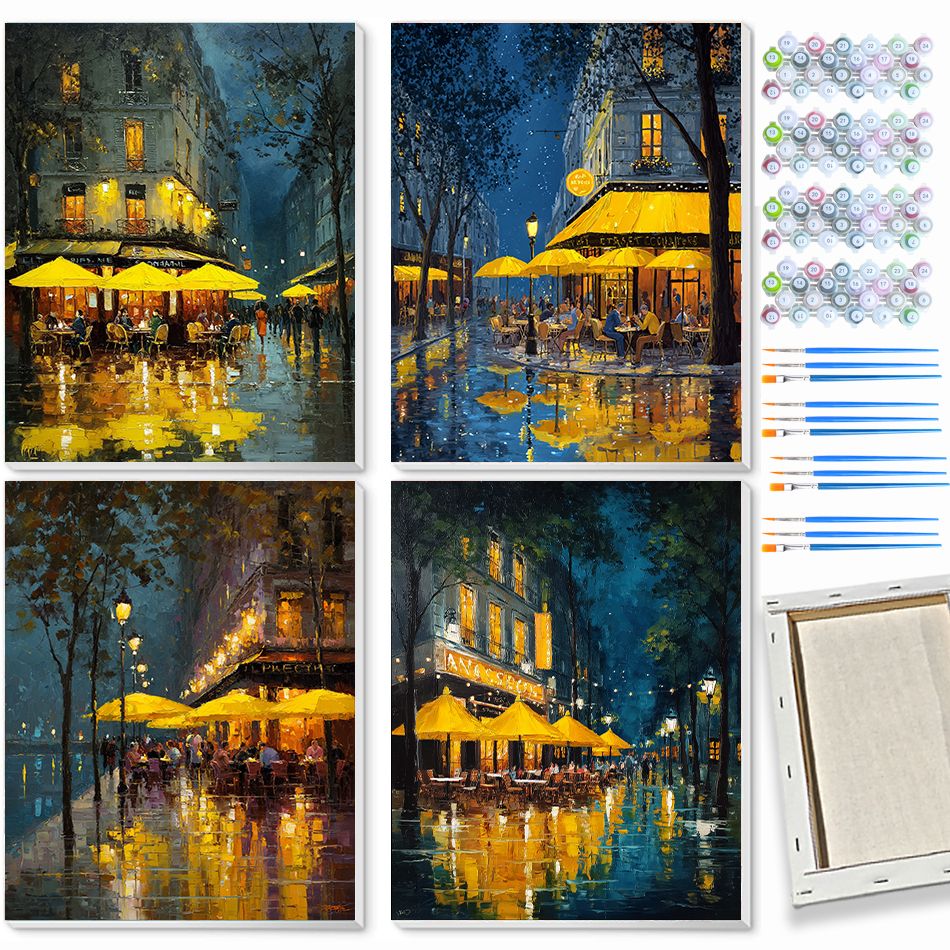 Home Decor Diy Ideas - CHENISTORY night view Paint By Numbers