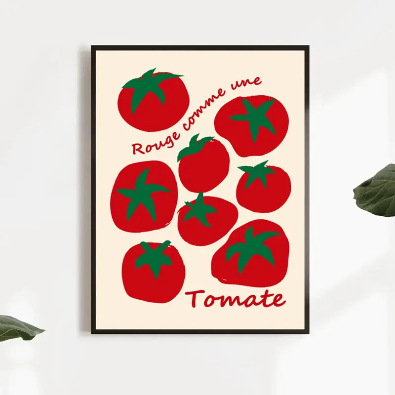 Modern Colorful Red Tomatoes W - Home Decor On Wall ulasan dan harga