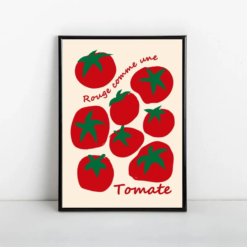 Modern Colorful Red Tomatoes W - Home Decor On Wall ulasan dan harga