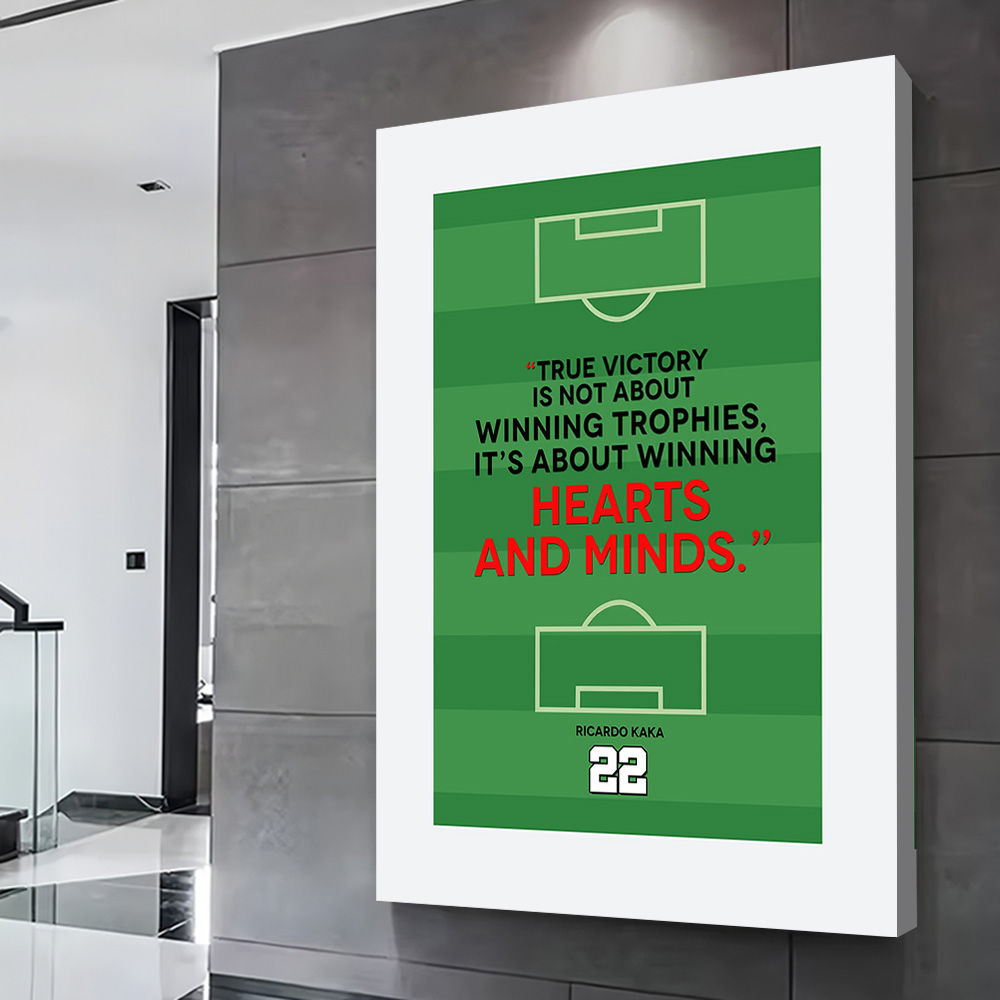 Ricardo Kaka Quote on Soccer F - Home Decor Quotes On Wall ulasan dan harga
