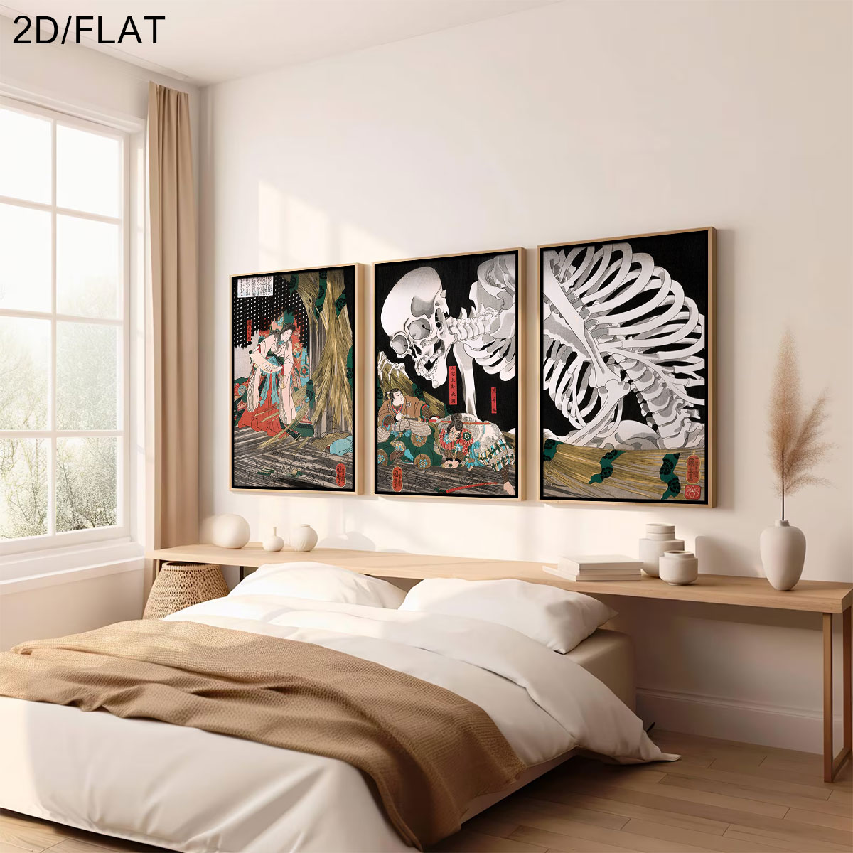 3pcs Retro Japanese Takiyasha  - Home Decor Japandi ulasan dan harga