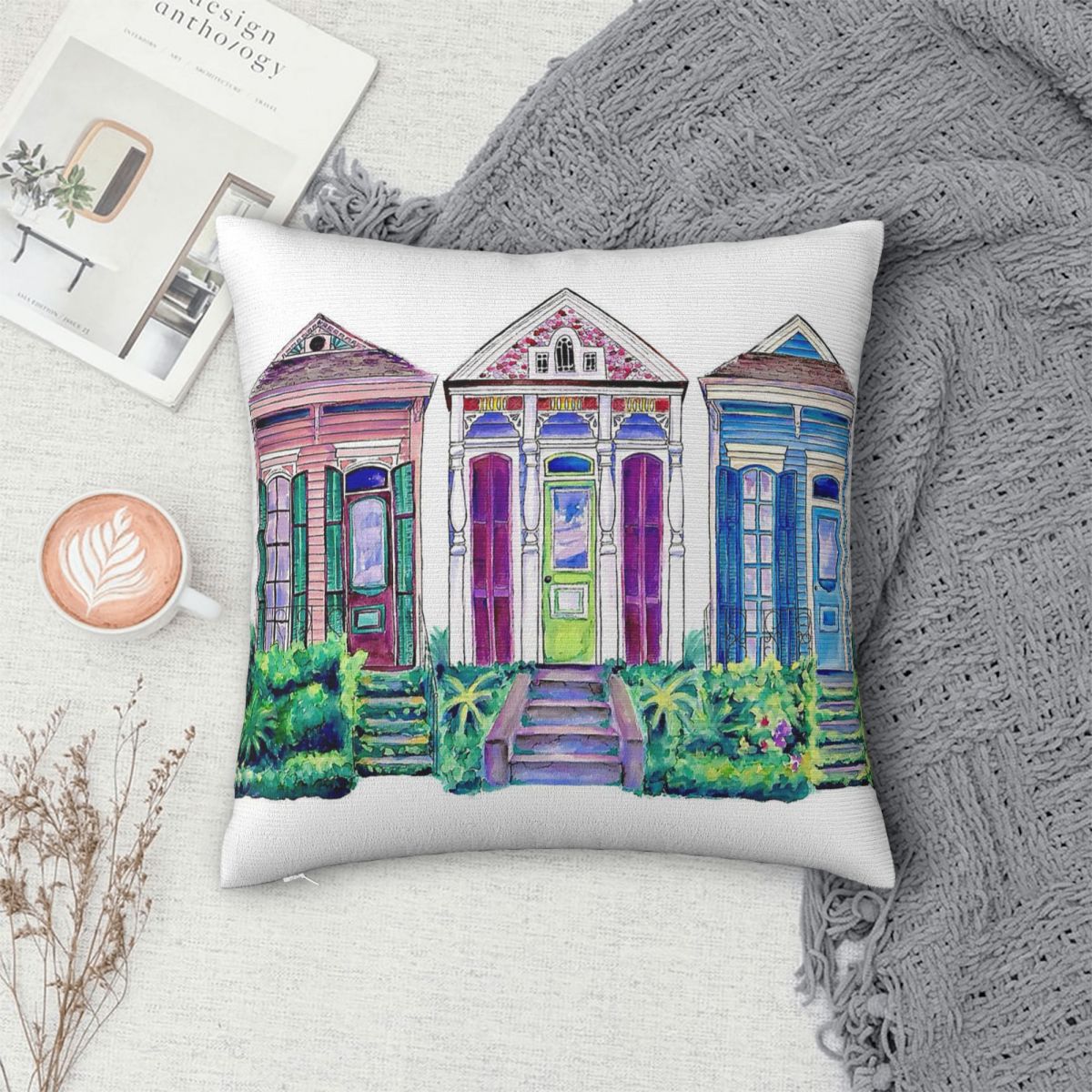 New Orleans Shotgun Houses Squ - Home Decor New Orleans ulasan dan harga