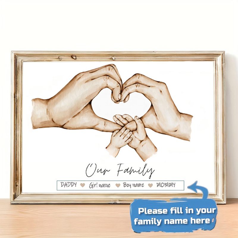 Personalized Custom Family Han - Home Decor Japandi ulasan dan harga
