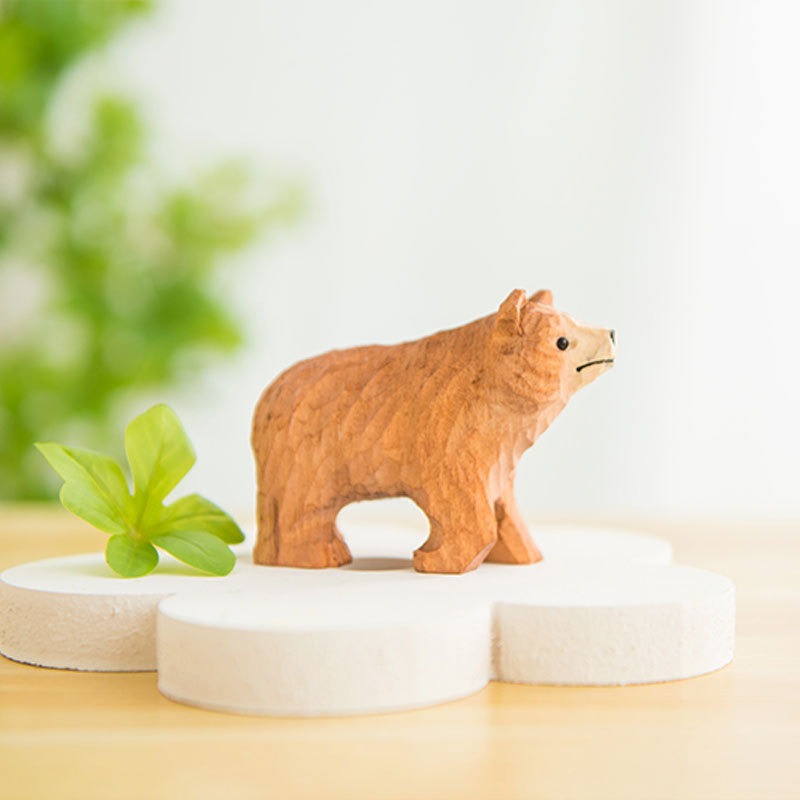 Handmade Wooden Animal Figurin - Home Decor Diy Ideas ulasan dan harga