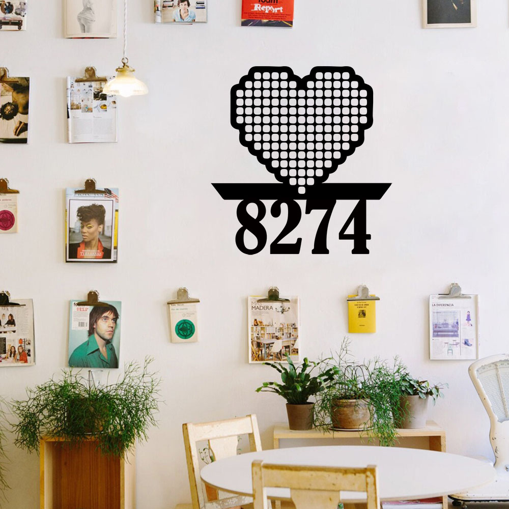 1PC Cool Love Customizable Nam - Home Decor Wallpaper ulasan dan harga