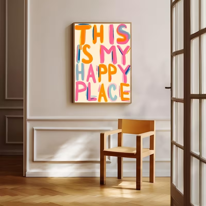 Modern This Is My Happy Place  - Home Decor On Wall ulasan dan harga