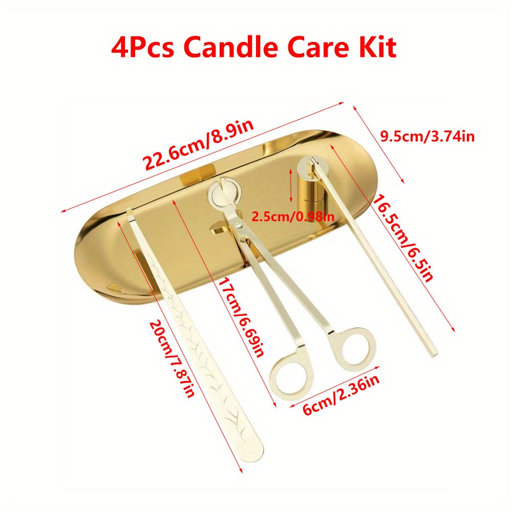 4pcs/set Luxury Candle Care Ki - Home Decor Kit ulasan dan harga