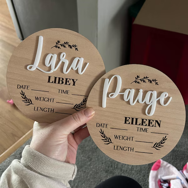 1Pc Custom Baby Announcement S - Home Decor Product ulasan dan harga