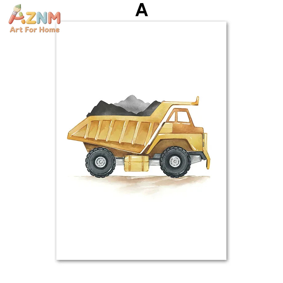 6pcs Nordic Modern cartoon car - Home Decor Japandi ulasan dan harga