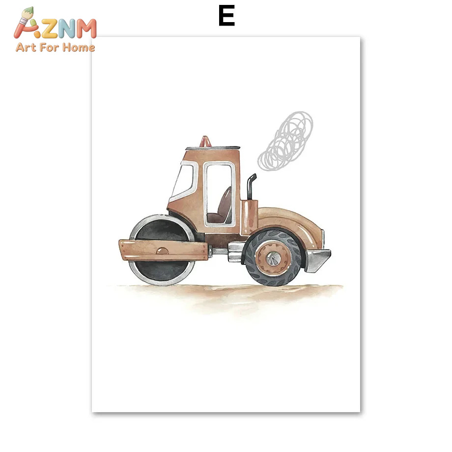 6pcs Nordic Modern cartoon car - Home Decor Japandi ulasan dan harga
