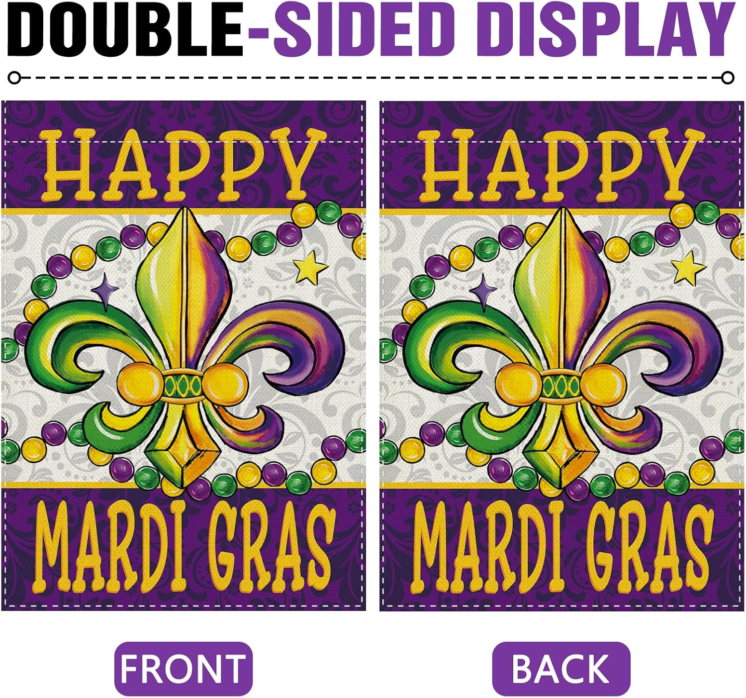 Dyrenson Happy Mardi Gras Fleu - Home Decor New Orleans ulasan dan harga