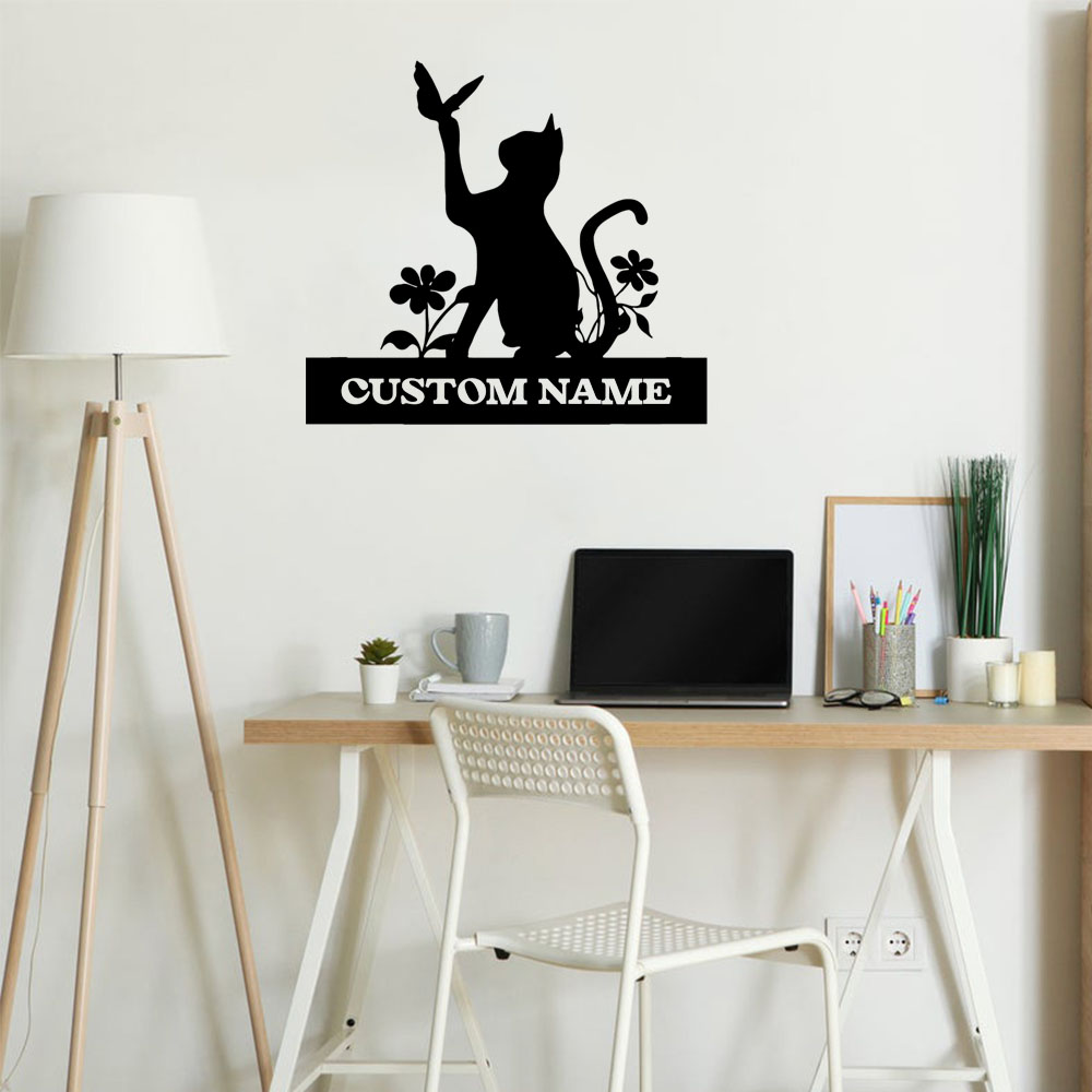 1PC Creative Cat Customized Te - Home Decor Wallpaper ulasan dan harga