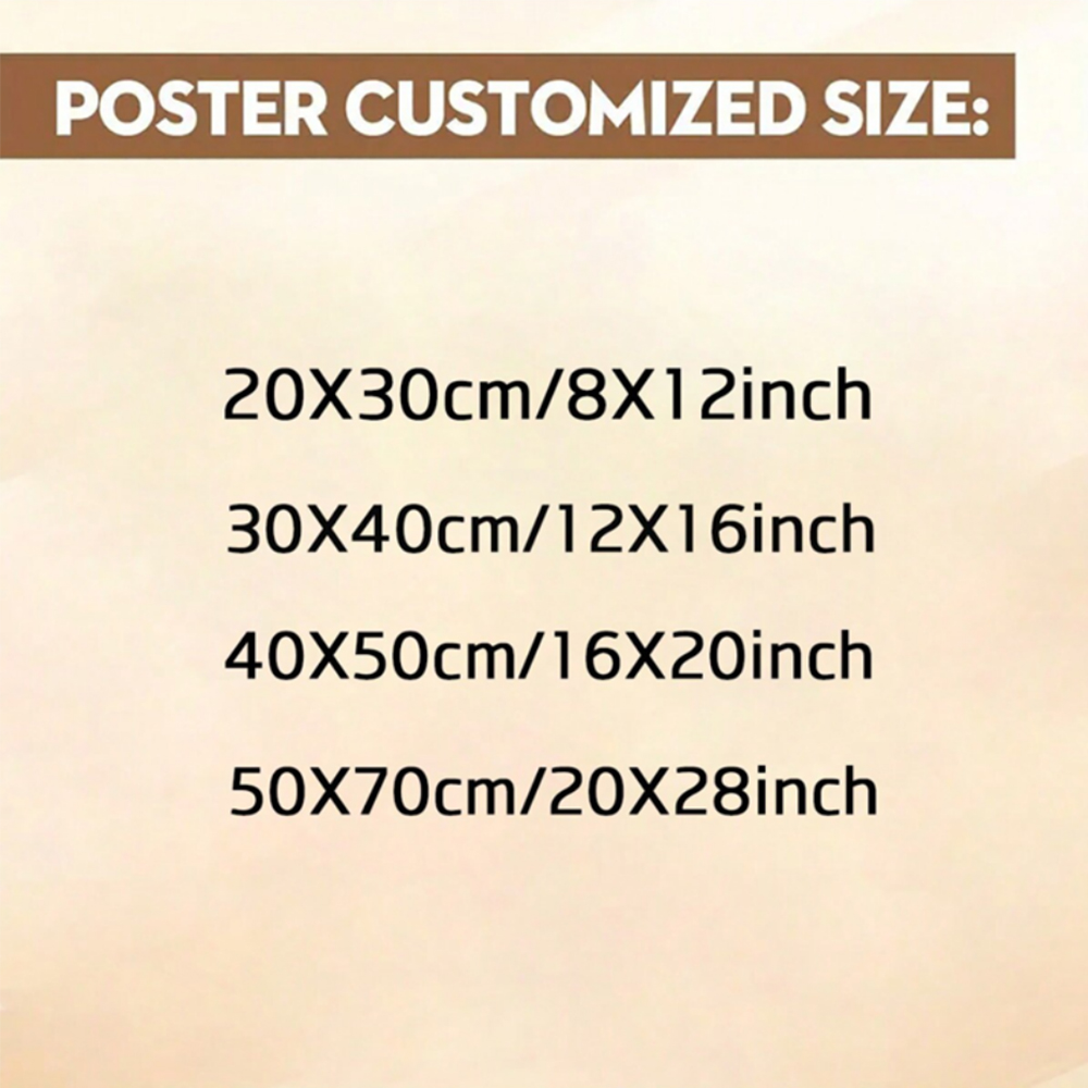 1pc Frameless Personalize Cust - Home Decor Japandi ulasan dan harga
