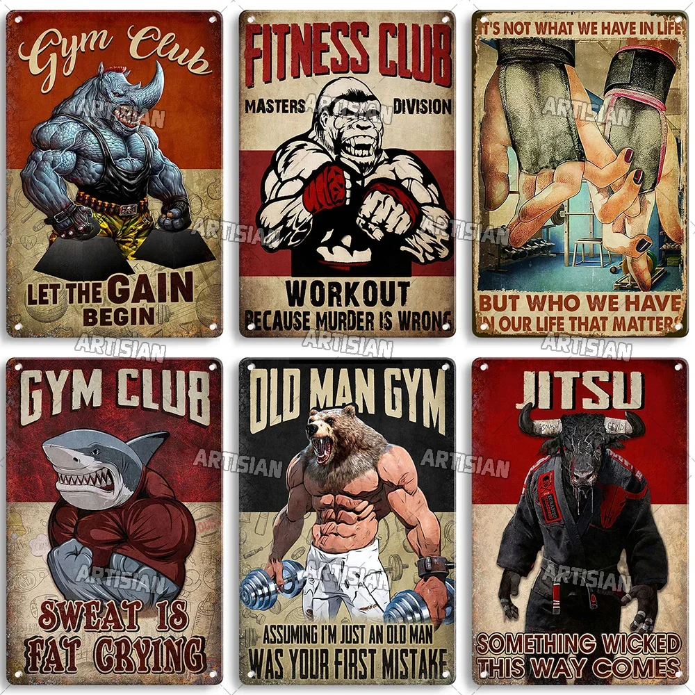 Old Man Gym Club Inspirational - Home Decor Quotes ulasan dan harga