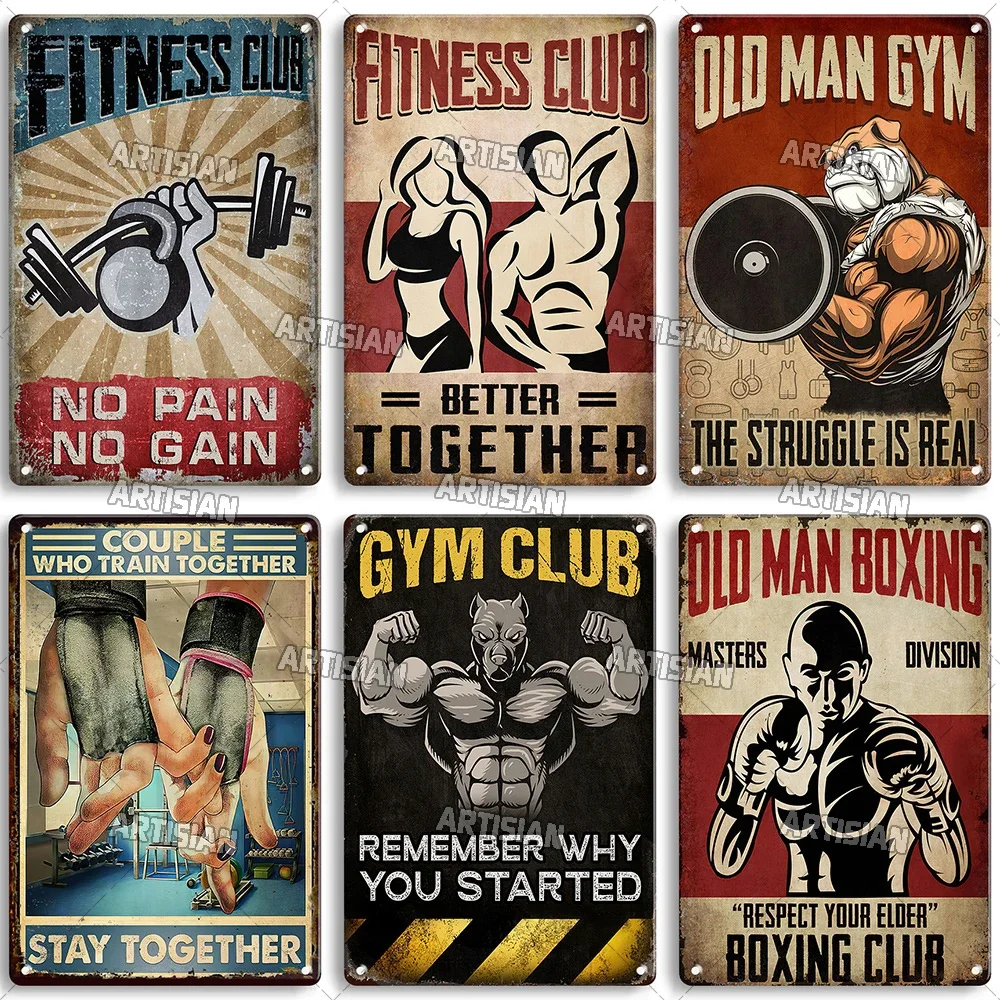 Old Man Gym Club Inspirational - Home Decor Quotes ulasan dan harga