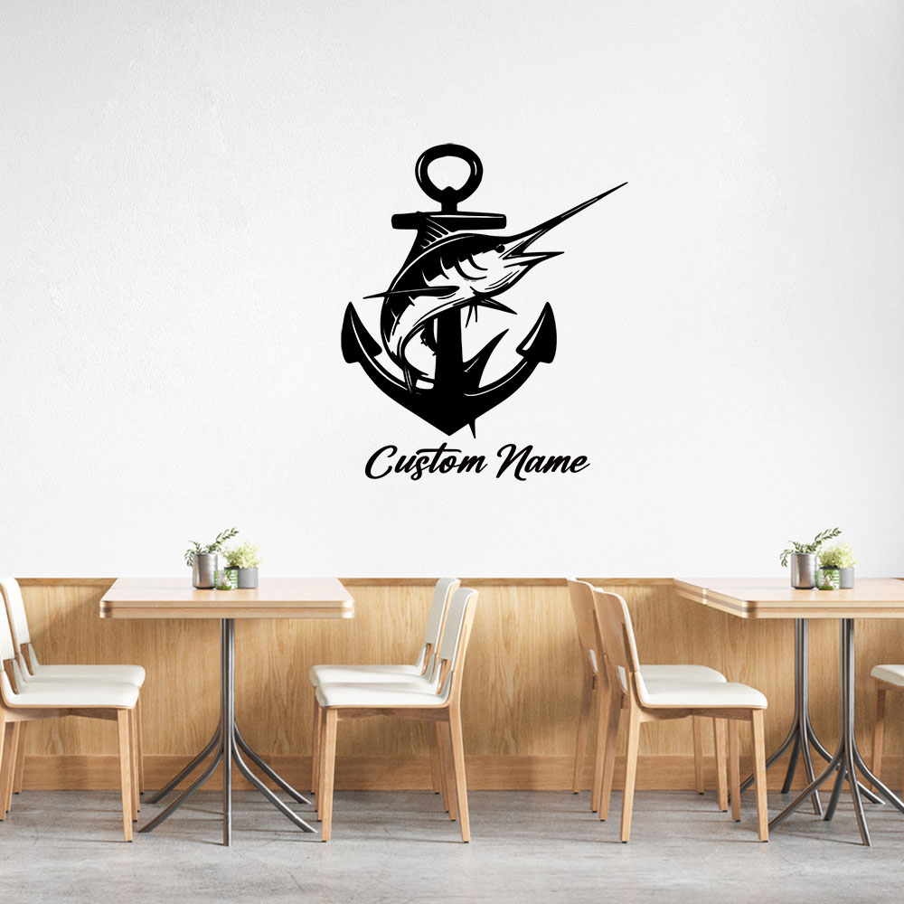 1PC Excellent Swordfish Person - Home Decor Wallpaper ulasan dan harga