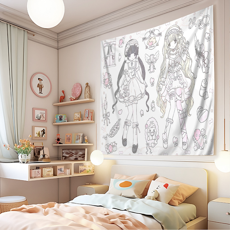 1PC Digital Print Tapestry Wal - Aesthetic Tapestry ulasan dan harga
