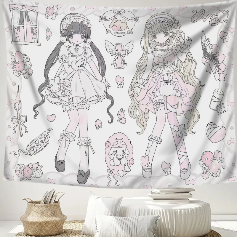 1PC Digital Print Tapestry Wal - Aesthetic Tapestry ulasan dan harga