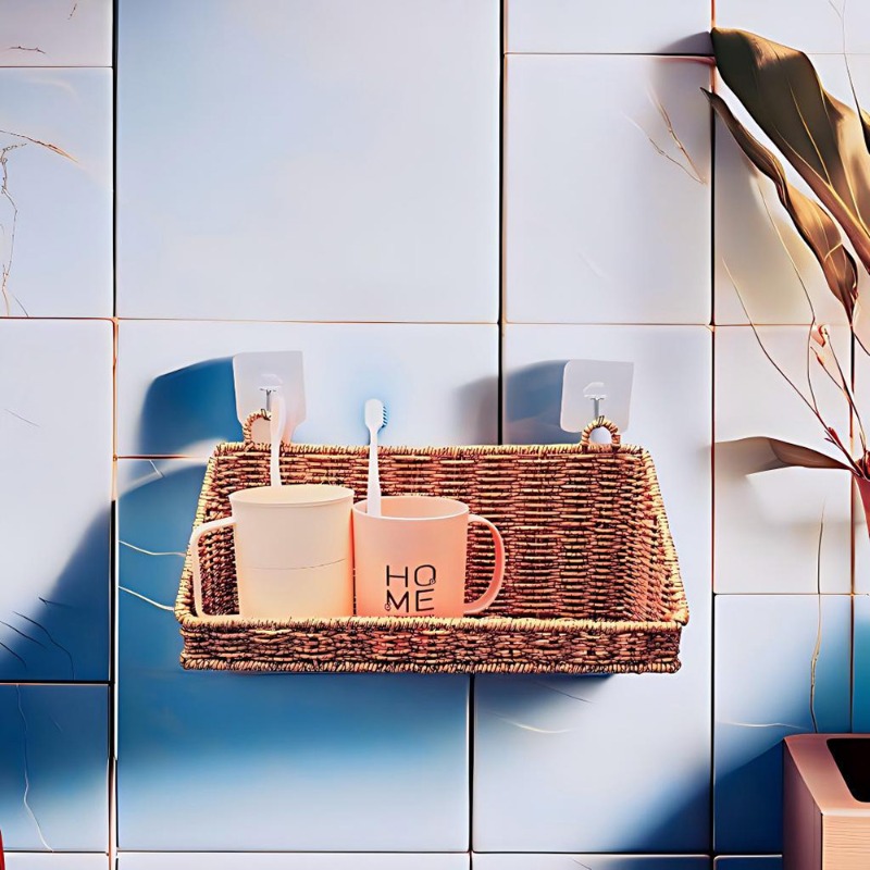 Woven Rattan Hanging Storage B - Home Decor Hampers ulasan dan harga