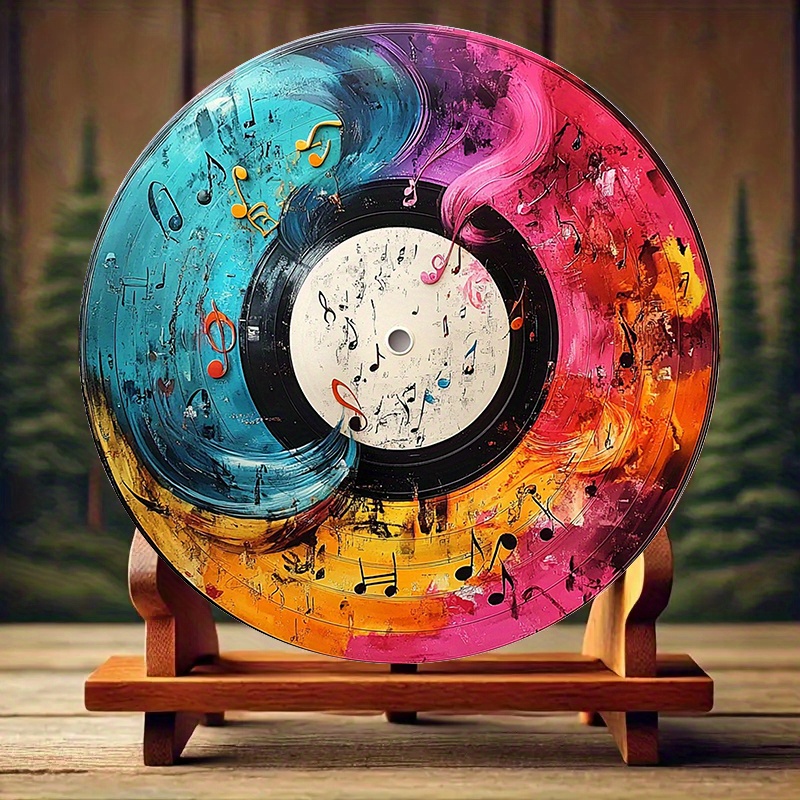 12-Inch Vibrant Vinyl Record A - Home Decor Theme ulasan dan harga