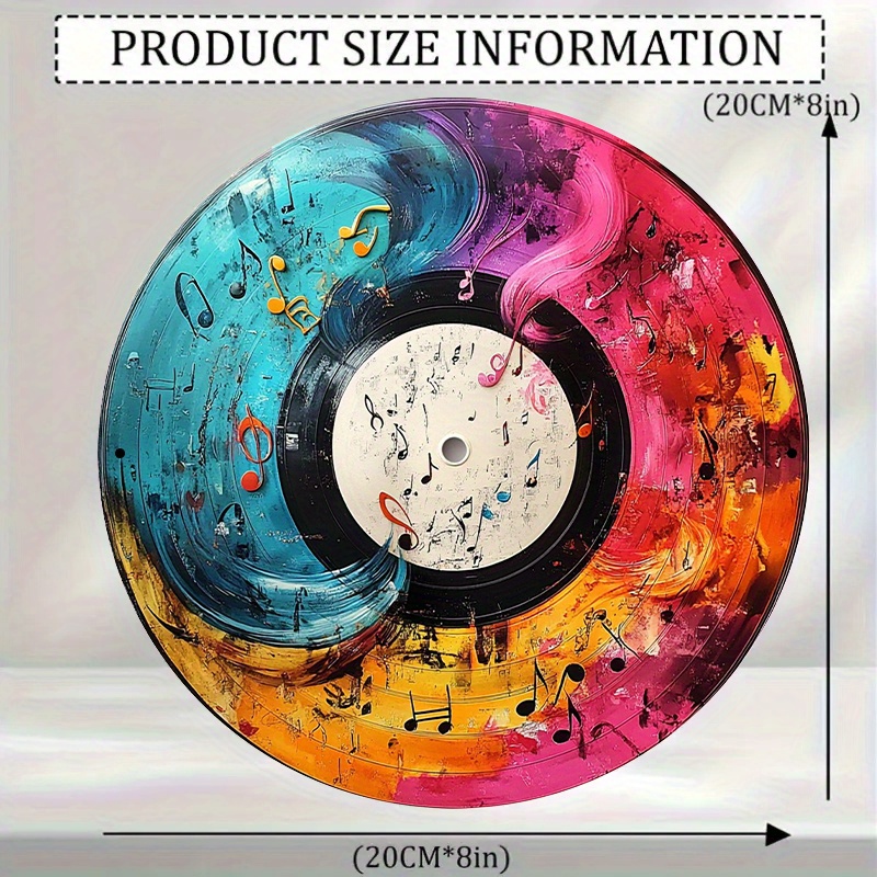 12-Inch Vibrant Vinyl Record A - Home Decor Theme ulasan dan harga