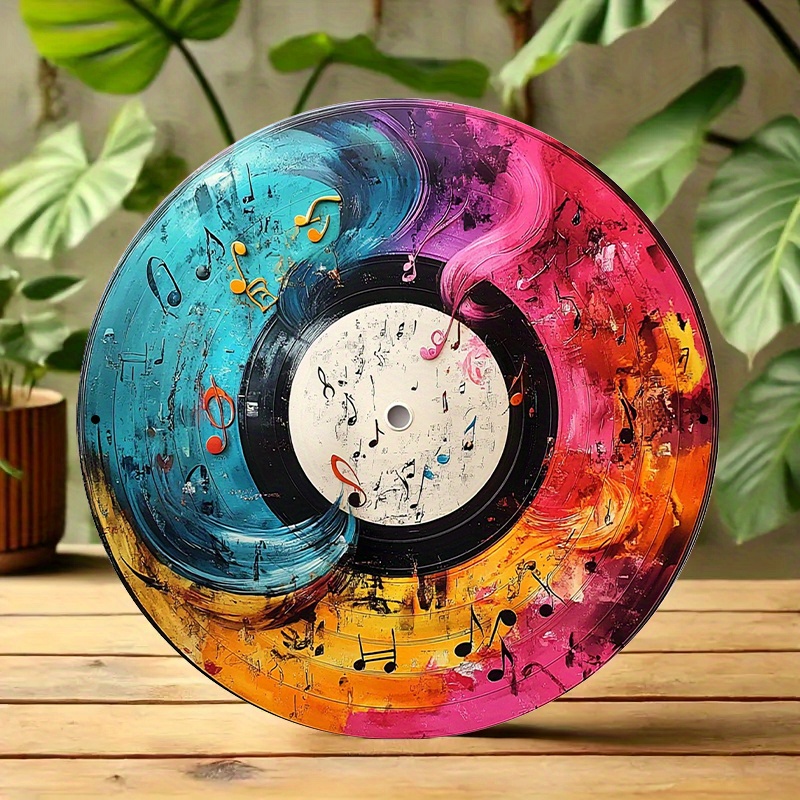 12-Inch Vibrant Vinyl Record A - Home Decor Theme ulasan dan harga