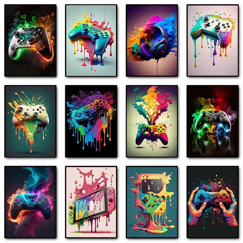 Colorful Pop Art Gamer Control - Home Decor Game ulasan dan harga