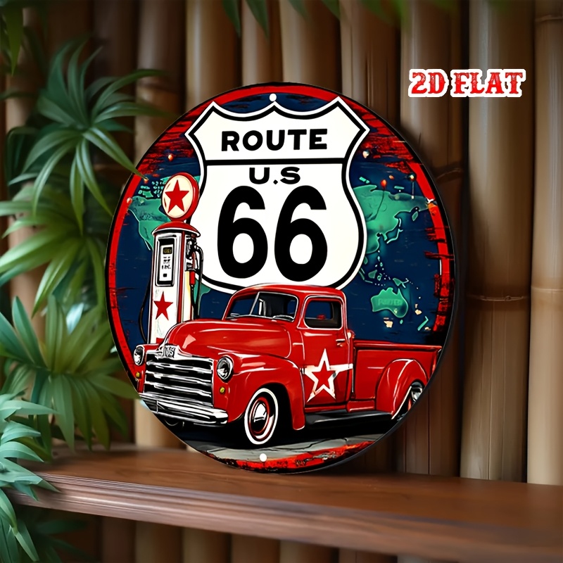 1PC Classic Car Round Aluminum - Home Decor Theme ulasan dan harga