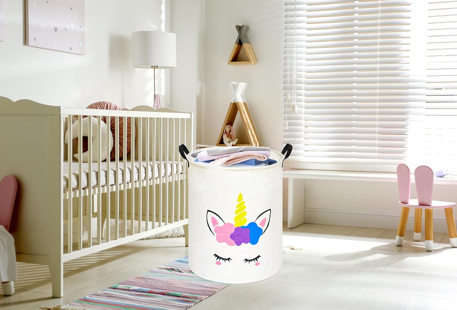 Unicorn Round Laundry Basket S - Home Decor Hampers ulasan dan harga