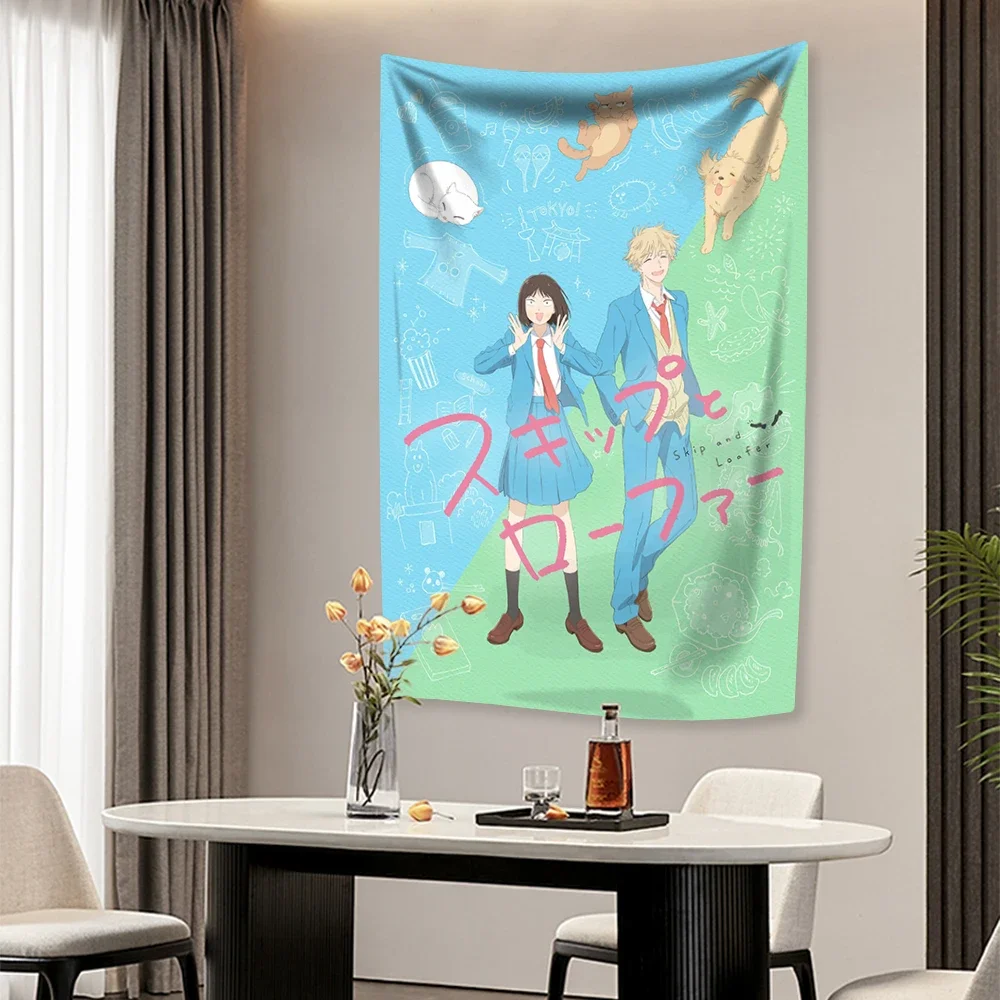 Japanese Cartoon Anime Skip An - Aesthetic Tapestry ulasan dan harga