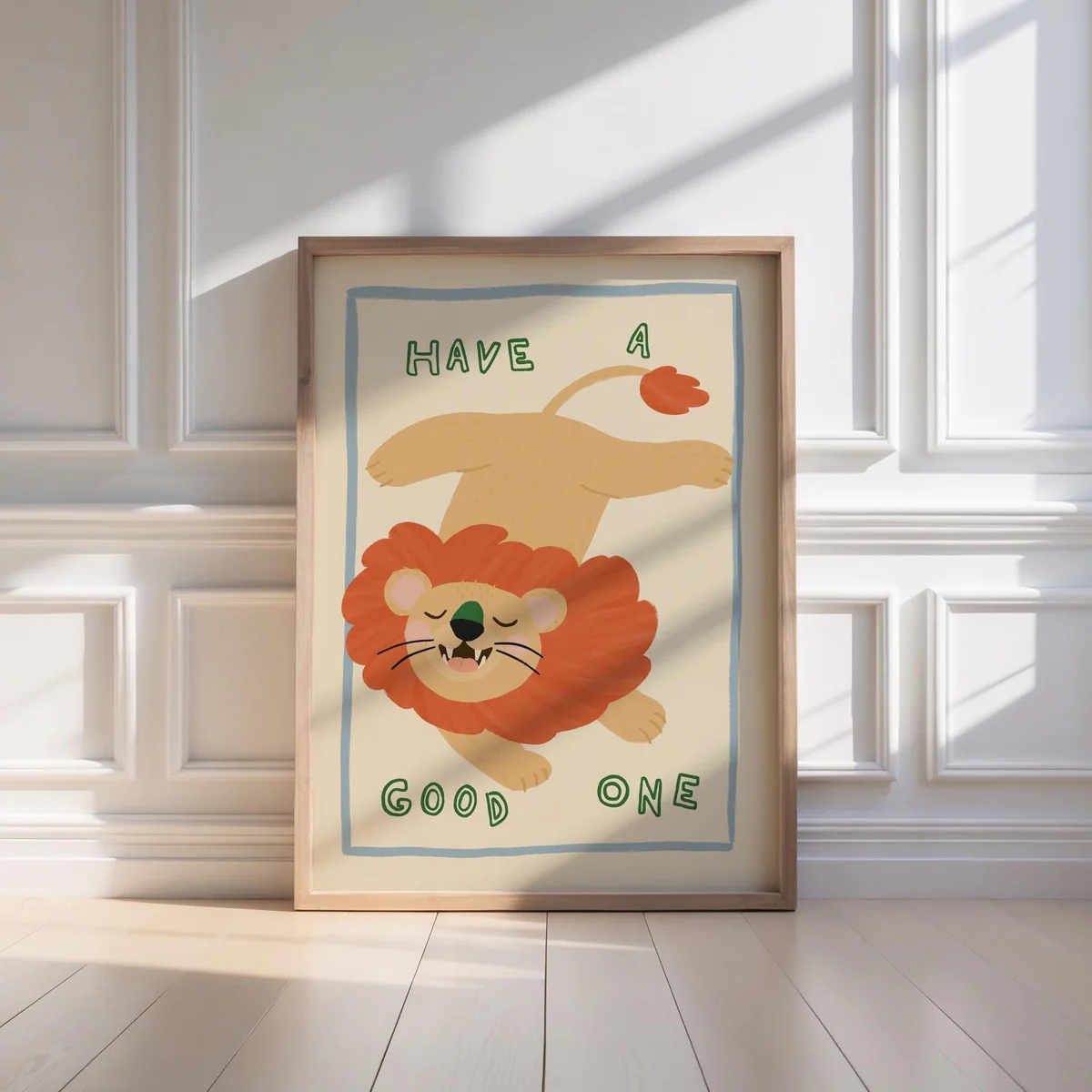Modern,Cartoon Loin And Have A - Home Decor Quotes ulasan dan harga