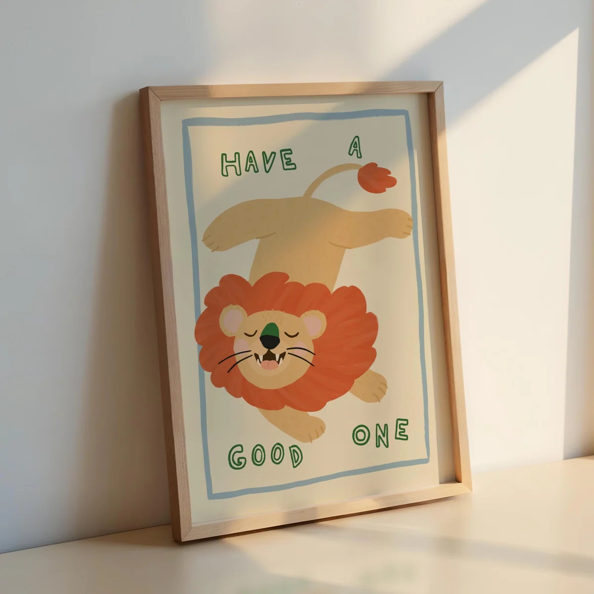 Modern,Cartoon Loin And Have A - Home Decor Quotes ulasan dan harga